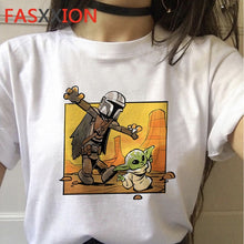 Load image into Gallery viewer, Baby Yoda Mandalorian T Shirt Men/women