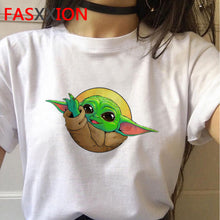 Load image into Gallery viewer, Baby Yoda Mandalorian T Shirt Men/women