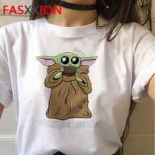 Load image into Gallery viewer, Baby Yoda Mandalorian T Shirt Men/women