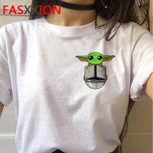 Load image into Gallery viewer, Baby Yoda Mandalorian T Shirt Men/women